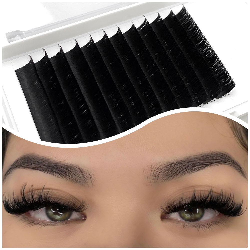 JMS Flat Eyelash Extensions | 0.15/0.20mm  | Ultra-Soft Ellipse Lashes for Salons
