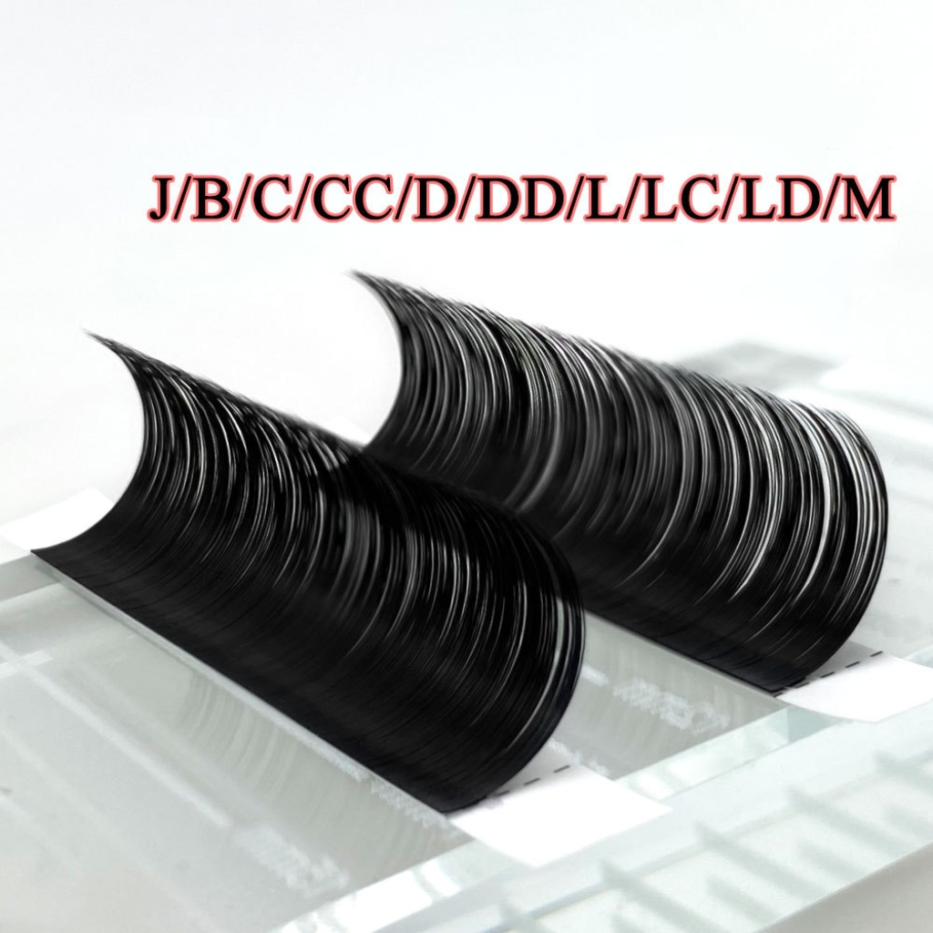 JMS Classic Individual Eyelash Extensions 0.03/0.05/0.07mm - 12 Rows Premium Volume Lashes for Salon Use