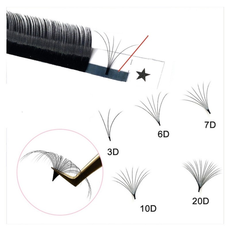 JMS Easy Fan Volume Lash Extensions  | Self-Fanning Premade Lashes for Salons
