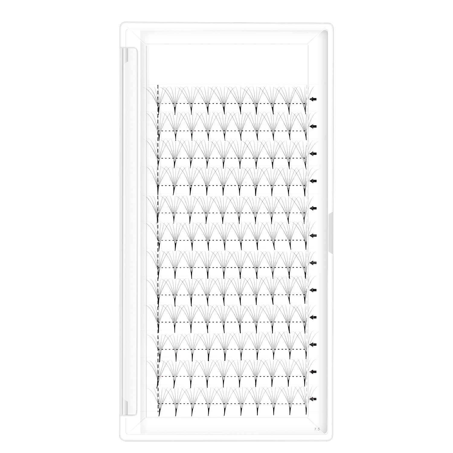 12 Lines Premade Fans Long Stem Eyelash Extensions | Professional Lash Supplies
